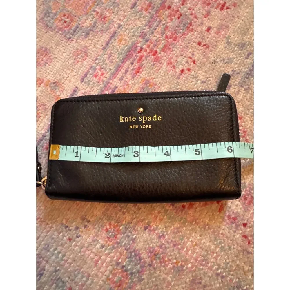 Kate Spade Wallet Wristlet Pebbled Leather Cobble Hill Medium Lacey‎